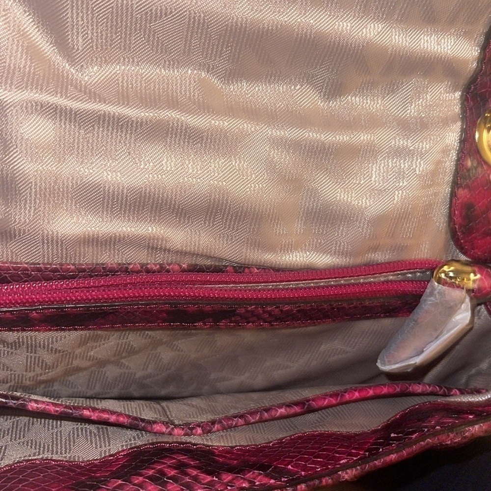 Michael Kors Pink Python Embossed Leather Sloan S… - image 8